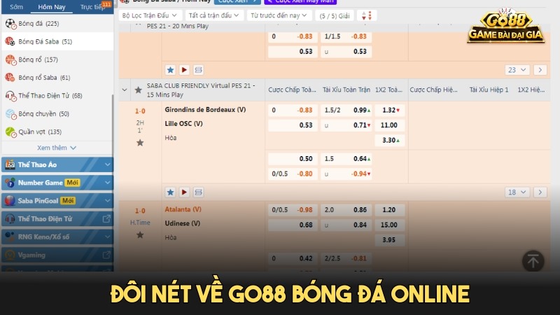 Go88 nổi bật với những trải nghiệm cá cược bóng đá tinh tế