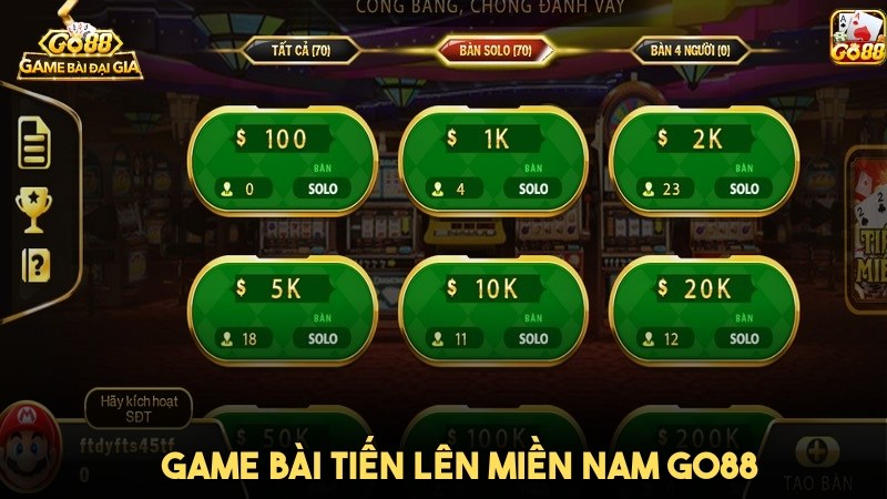 Game bài đã đưa Tiến Lên Miền Nam vào hệ thống của mình