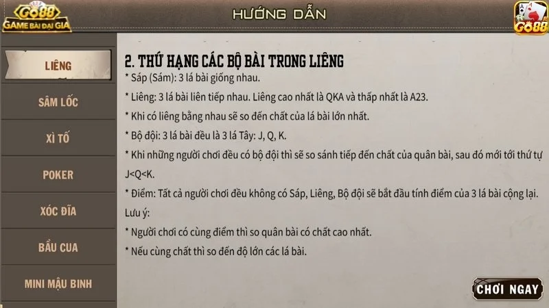 Bet thủ cần tìm hiểu kỹ hướng dẫn cược liêng để nhập cuộc hiệu quả