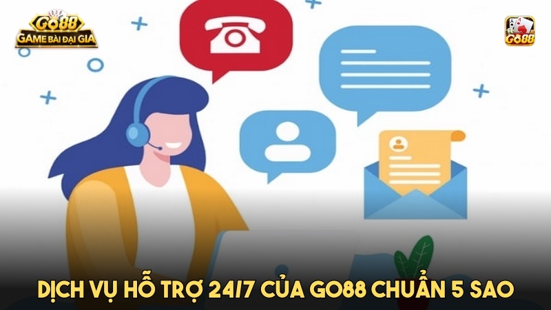 Dịch vụ hỗ trợ nạp rút 24/7 của GO88 khiến  người chơi hài lòng